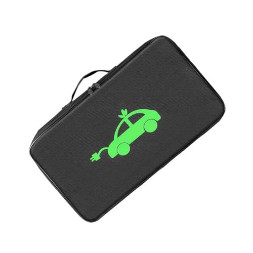 EV Charging Cable Storage Bag, Portable Charging Cable Carry Case, Oxford Cloth Waterproof & Flame-retardant Tube Organizer, Rectangle Shape for Trunk, 18" x 10.7" x 4.7 "