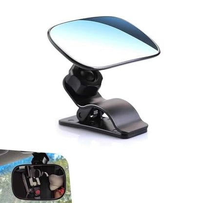 Car Interior Rearview Baby Mirror, Wide Angle HD Convex Car Mirror for Baby, 360° Rotation Adjustable Clip-on Auto Seat Mirrors, Universal Auto Seat Child Rearview, Kid Cars Accessory
