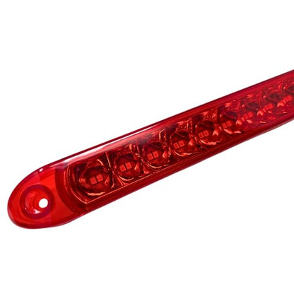All Star Truck Parts 2PC Red 17" 46 LED Light Bar Stop Turn Tail Third 3rd Brake Light Trailer Center Light Bar Car Truck Cargo Trailer Toy Hauler Tail Super Bright Surface Mount Waterproof - color: Red