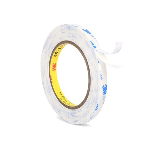 Sinfuo Double Sided Tape (16.5ft × 0.39"),Removable PE Foam Tape Strips Heavy Duty Mounting Tape (Leaves No Residue) Extra-Strong Adhesive Tape Waterproof for Walls Office Home Decor Crafts Pictures - size: 16.5ft*0.39in