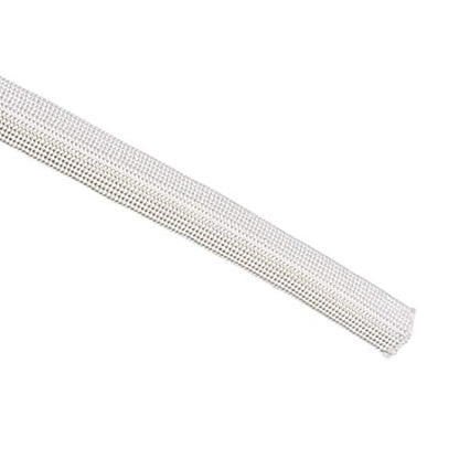 uxcell Insulation Braid Sleeving, 16.4Ft-10mm High TEMP Fiberglass Sleeve White - color: White, size: 10mm