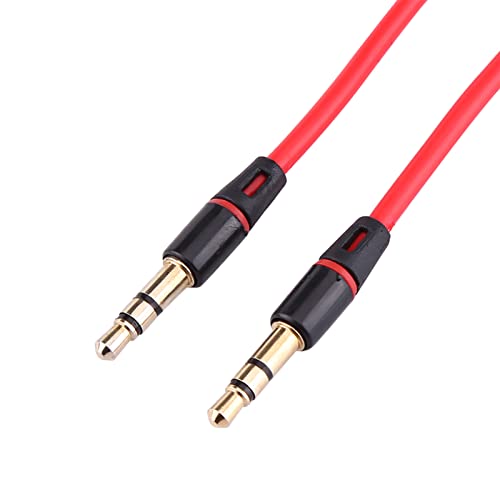 Auxiliary Input Adapter 3.5mm to 3.5mm Car Audio Cable with Red MP3 Cable and Black Aux for E46 1998 2006