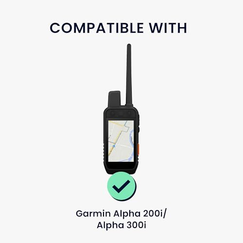 kwmobile Silicone Case for Garmin Alpha 200i / Alpha 300i Case - Protective Cover for GPS Handheld - Anti-Slip Outdoor Sleeve in Black - color: black