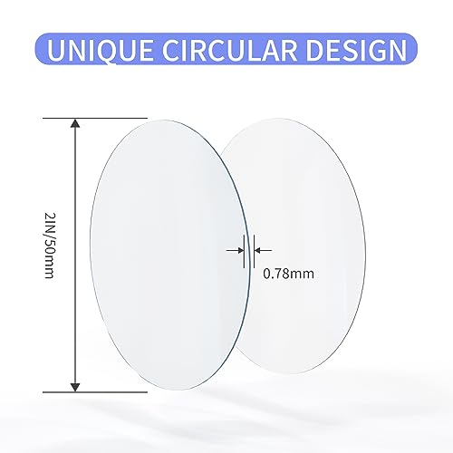 Adhesive Pads, 10PCS Double Sided Circular Mounting Tape, Waterproof, Heavy Duty, Removable, Clear, 2in (50mm), for Walls Hanging, Indoor Use - size: 10 Pieces - Circle (2 inch Diameter)