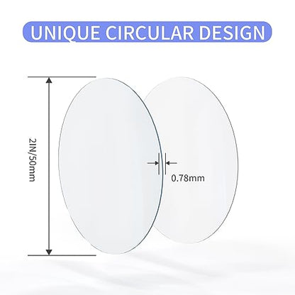 Adhesive Pads, 10PCS Double Sided Circular Mounting Tape, Waterproof, Heavy Duty, Removable, Clear, 2in (50mm), for Walls Hanging, Indoor Use - size: 10 Pieces - Circle (2 inch Diameter)