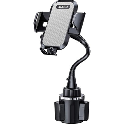 andobil Upgraded, Solidest 15in Cup Phone Holder for Car, Stable & Adjustable, Long Gooseneck Car Phone Holders for Your Car Truck Fit for iPhone 17 Pro Max 16 15 14 13 Pro Max, Grey - color: Gooseneck-Grey