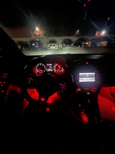 iJDMTOY Brilliant Red LED Compartment Glove Box or Footwell Lights Compatible with Volkswagen Jetta GTI Altas CC Eos, Powered by 3W 18-SMD LED Lights, Replace OEM Incandescent Lamps - style: Red