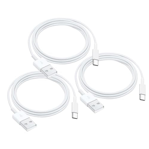 AHDFWI 3 Pack Car Carplay Cable for iPhone 16E 15 16 15 Pro Max 15 16 Plus Cable, USB A to C for Carplay USB A to Type C Cord, IPad Pro 2024/2025, iPad Air 5th/ 4th Gen,Mini 6th Gen Charger Cord 4FT - color: White, size: 4 Feet, style: 3 Pack