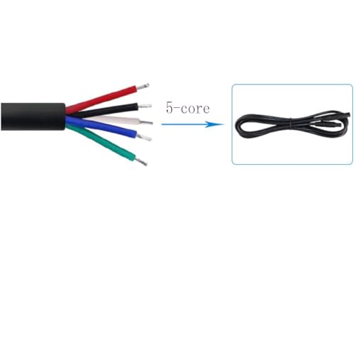 3FT/1M 5 Pin Male to Female Reversing Camera Extension Cable for Car Pickup Truck SUV Driving Recorder Backup Camera