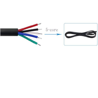 3FT/1M 5 Pin Male to Female Reversing Camera Extension Cable for Car Pickup Truck SUV Driving Recorder Backup Camera