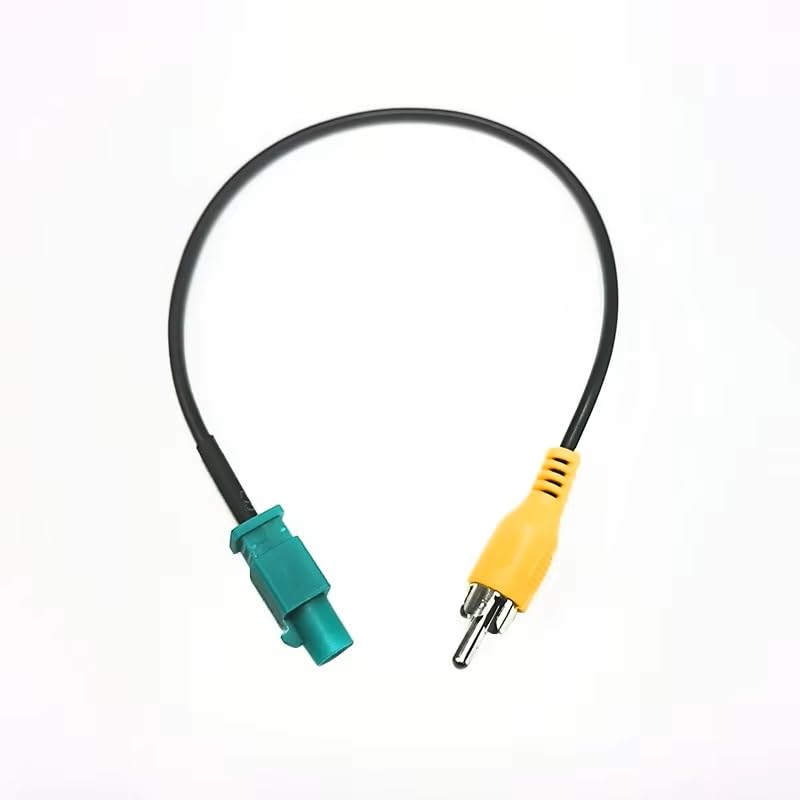 Reversing Camera Adaptor Cable Fakra to RCA, Vehicle Navigation Video Radio Stereo Audio System Adapter Lead Replacement for Cars with Navigation System NX with Touchscreen