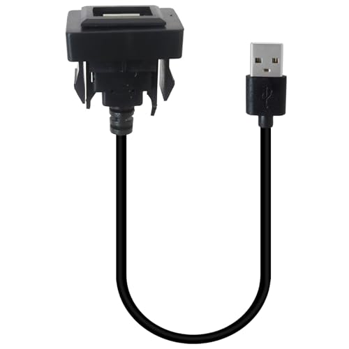 JURENGUDF Male to Female USB Power Socket Adapter, USB Port Car Charger Designed for Toyota Vios 2008–2019