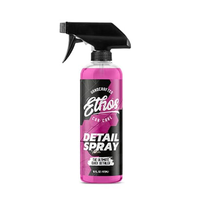 Ethos Car Detail Spray - The Ultimate Quick Car Detailer for Car Shine & Protection - Enhances Gloss, Slickness & Hydrophobic Properties - Detailing Spray - Safe for Paint, Glass & Chrome - size: 16 Fl Oz (Pack of 1)