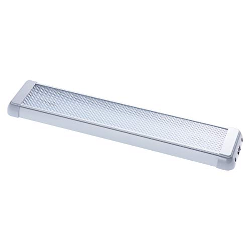 Raycharm RV Cargo Van LED Interior Light Fixture, 18.2" x 3.9" Aluminum Housing, 6000K Cool-White Large Spaces Illuminating, High Light-Output Low Ampere Draw, On/Off Rocker Switch, 12V-24V DC, 1-Pack - size: 18.2" x 3.9"