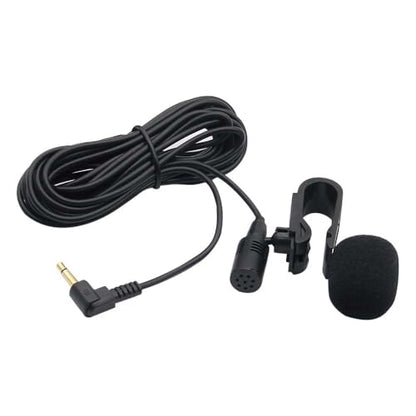 2 Pack Car Stereo Microphone 3.5mm and 2.5mm Plug Car Radio Mic for Pioneer AVH AVIC FH DEH DMH SPH MVH Kenwood Boss JVC Sony Jensen Alpine Car Head Unit Stereo Receiver GPS DVD