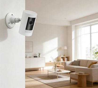 2 Pack Adjustable Wall Mount for Ring Stick Up Cam & Ring Outdoor Cam Plus - color: White