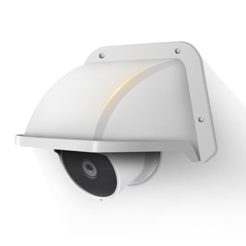 Universal Security Camera Sun Rain Cover Shield, Backup Camera Shield - size: ABS White Camera Cover