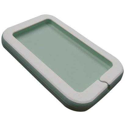 Boat Dashboard Utility Pad with Peel and Stick Adhesive Back, 2-Layer Durable EVA Foam Dash Cove Holds Loose Items Such as Keys, Fishing Tools, Smartphones, Pump Out Tokens (White + Seafoam) - color: White + Seafoam