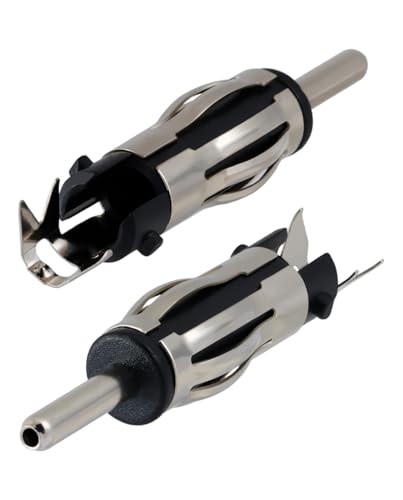 5PCS Car Radio DIN Male Connector FM AM Universal Car Antenna DIN Plug Copper Connector for Extension Coaxial Cable RG58 - size: RG58 5PCS
