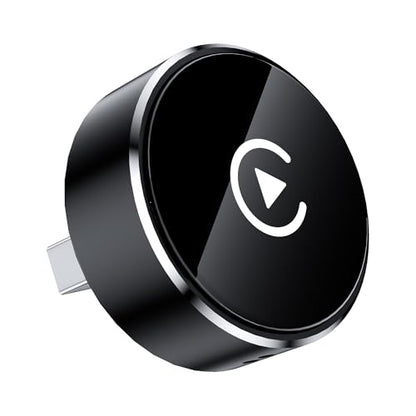 Wireless CarPlay Adapter, 2-in-1 Mini CarPlay & Android Auto Wireless Adapter, Plug & Play, Auto Connect, Car Accessories, Car Play Dongle Compatible with iPhone & Android - color: Black