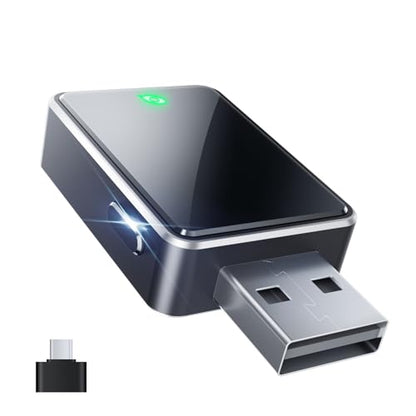 Kello Wireless CarPlay Adapter for Apple Carplay& Android Auto,Convert Wired to Wireless with One Click Multi Device Switch, Fast Auto Connection, Support iOS 10+/Android 11+, OTA Upgrade