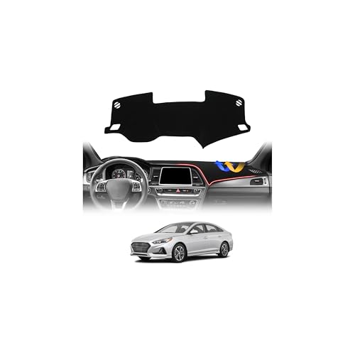 CARTIST Dashboard Cover for 2015-2019 Hyundai Sonata Accessories,4-Layer Dash Cover Mat,Non-Slip Sunshield Protector Anti-UV Anti-Glare - size: Hyundai Sonata 2015-2019