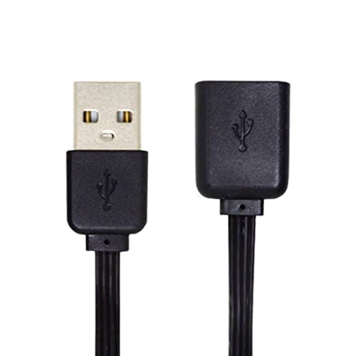 chenyang USB 2.0 Short Flat Cable, USB 2.0 Type A Male to Female 4 Wires 5V 2A Charge Data Extension Silicone Cable 4 Wires 30AWG 13cm - style: USB 2.0 Type-A Male to Female