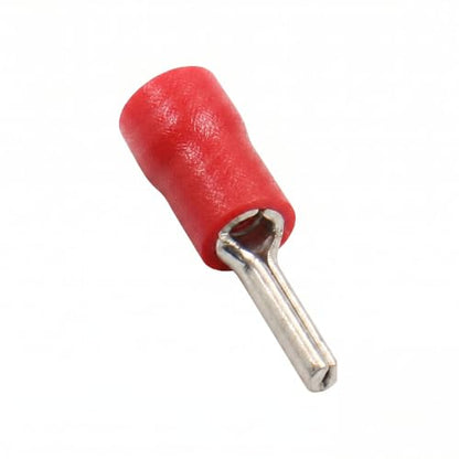 BAOMIAN 100-Pack 22-16 AWG Wire Pin Connectors, Red Insulated Terminals - size: 22-16 AWG