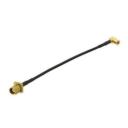 Eightwood Satellite Radio Antenna Adapter Cable 6 inches Fakra Curry Code K Male to SMB Female Right Angle Compatible with Sirius XM Car Vehicle Radio Stereo Receiver Tuner (Pack of 2) - size: 6-inch (Pack of 2)