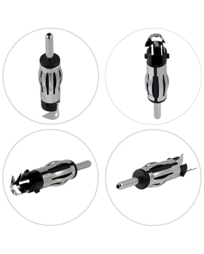 5PCS Car Radio DIN Male Connector FM AM Universal Car Antenna DIN Plug Copper Connector for Extension Coaxial Cable RG58 - size: RG58 5PCS