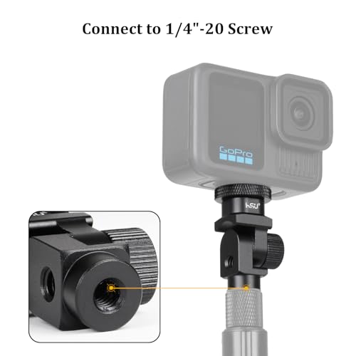 HSU Vertical Mount Adapter, Aluminum 1/4”-20 Screw Hole (Black)