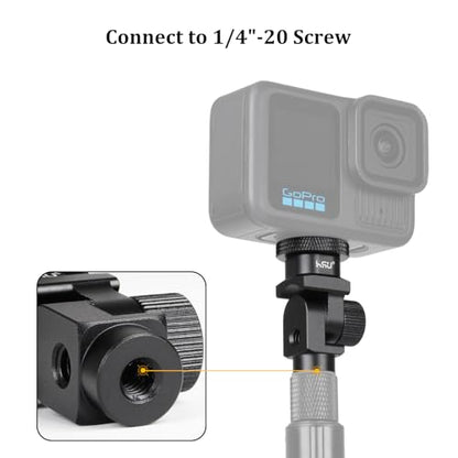 HSU Vertical Mount Adapter, Aluminum 1/4”-20 Screw Hole (Black)