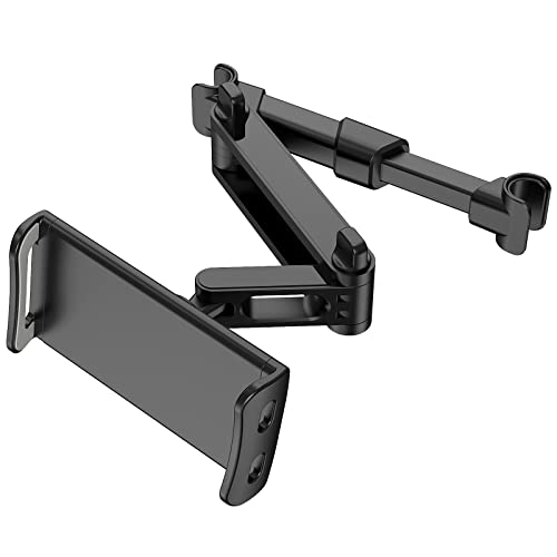 Car Headrest Backseat Mount, 360° Rotating Adjustable Car Backseat Headrest Tablet/Phone Holder, Compatible for All 4"-11" Tablets, cellphones, iPhone, iPad Air Mini,Tabs.
