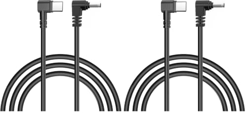 5V USB C to 12V DC 3.5mm X 1.35mm Cable Compatible for Furrion FOS07TADS Vision S Monitor and Other Camera, Speaker, LED Light - Car Charger Adapter Cord 5.5 ft (Pack of 2) - size: 170 centimeters (Pack of 2)