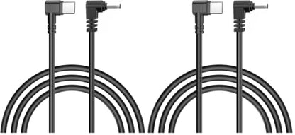 5V USB C to 12V DC 3.5mm X 1.35mm Cable Compatible for Furrion FOS07TADS Vision S Monitor and Other Camera, Speaker, LED Light - Car Charger Adapter Cord 5.5 ft (Pack of 2) - size: 170 centimeters (Pack of 2)