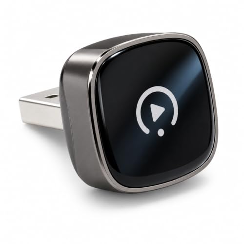 Wireless CarPlay Adapter, Mini Apple CarPlay Wireless Dongle for Factory Wired CarPlay Cars, 5GHz WiFi & Bluetooth Plug & Play Auto-Connect