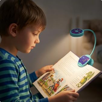 Vekkia Cute Rechargeable Book Light, Eye Caring Reading Light(Blue) - color: Blue