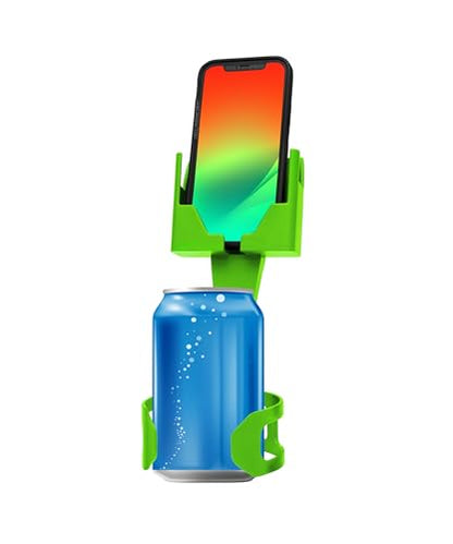 Cup Holder Phone Holder Mount for Car - Universal Adjustable Expander Cradle Hands-Free Driving - Compatible with All Smartphones Car Mount for iPhone Samsung Google Android Mobile Accessories Green - color: Lime Green