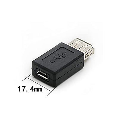 3 Pack USB 2.0 A Female to USB Micro Female Adapter Converter