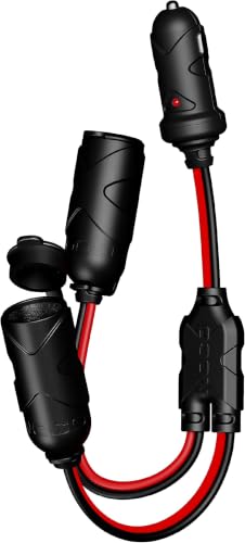 NOCO GC020 12 Volt Plug 2-Way Splitter, Red and Black (Pack of 6) - size: 12V 2-Way Splitter (Pack of 6)