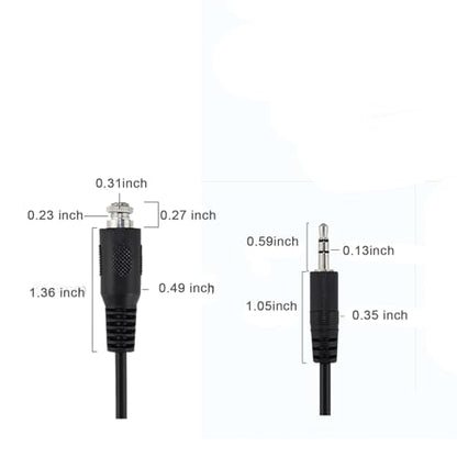 AUX 3.5mm Male to Female Locking Nut Panel Mount Cable Car Stereo Audio Adapter Converter Cord 24K Gold Plated