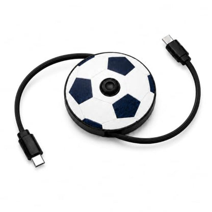 Retractable USB C to USB C Cable, 132W Fast Charging Cable with Soccer Ball Design, 3-in-1 Adult Spinner & Phone Stand, 3.3FT Type C Cable for iPhone 15 16 17, Samsung Galaxy, Pixel, CarPlay