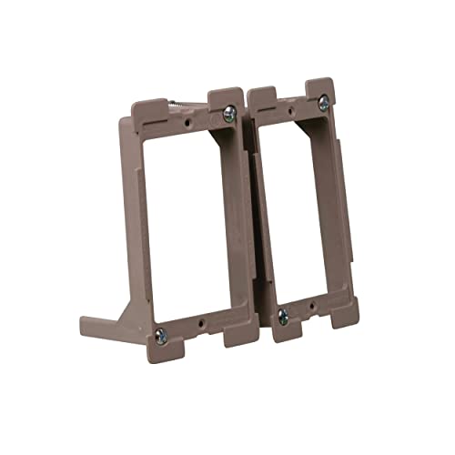 Legrand OnQ AC1010012PK Legrand-On-Q (2 Pack) Low Voltage Bracket, 1 Gang (Pack of 2), Gray - size: 1 Gang (Pack of 2)