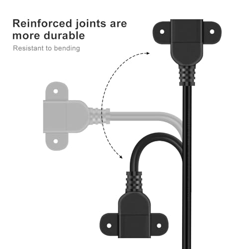 QiCheng&LYS USB Male to Single Female Extension Cable Charging Cable, Furniture nightstand Sofa Electric Vehicle on-Board Charging Port, Panel Mount Cable with Screw Hole 5ft (1 Male to 1 Female) - color: 1 pcs Single Female