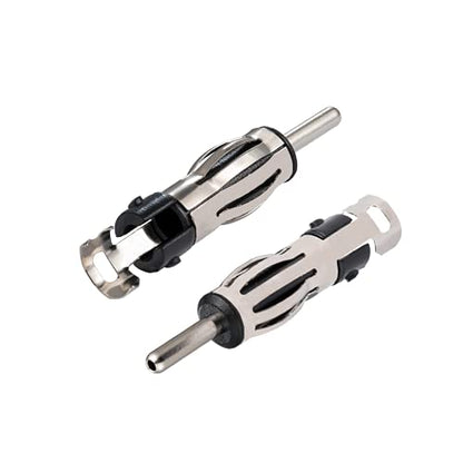3PCS DIN Plug Crimp Connector Straight Adapter FM/AM Car Radio Antenna Connection DIN Plug Lantern Adapter for Cable RG58 FM/AM Digital Radio - size: Connector 1