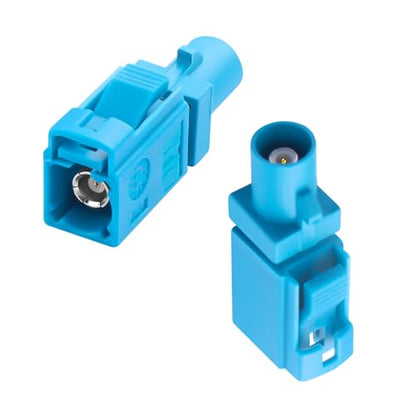 QIANRENON FAKRA Z Male to Female Vehicle RF Adapter Extender Universal FAKRA Plug to Socket Car Antenna Connector Converter Aqua Blue FAKRA Z, for GPS Satellite Broadcasting Vehicle Network,2Pcs