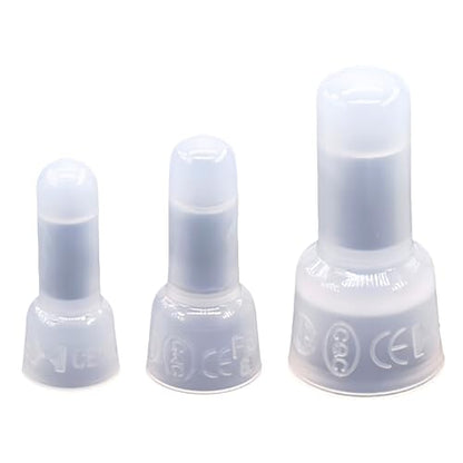 300PCS Closed End Crimp Connector 26-12 AWG Nylon Wire Connectors Crimp Cap Wire Terminals(26-18AWG 100PCS, 26-16AWG 100PCS, 26-12AWG 100PCS) - style: 26-12 AWG Kit