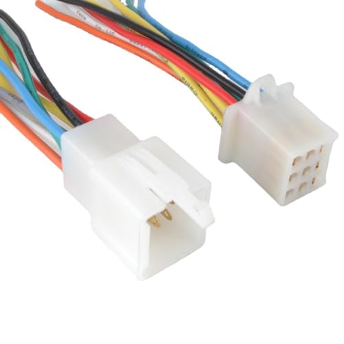 9-Pin Auto and Motorcycle Accessories Connector with Cable Male&Female Plugs AWG Wire Terminal Connectors Plug Auto Electrical Wire Pack of 5 - size: 9 pin