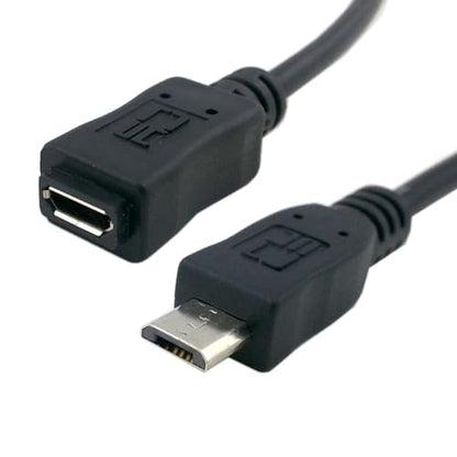 chenyang Micro USB 2.0 Extension Cable,Micro USB 5Pin Male to Female Data Charging Extension Cable for Dash Cam/GPS/Camera 1.64FT - size: 1.64FT
