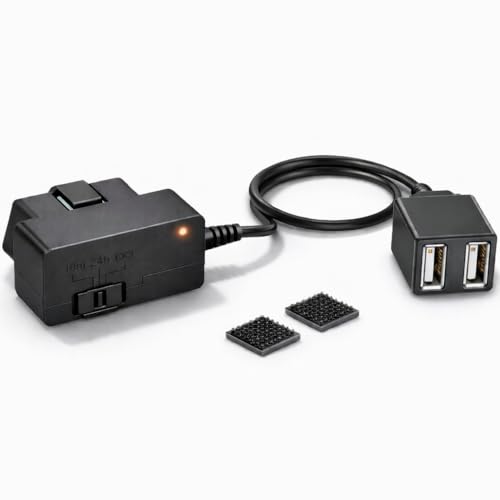 010-12530-23 Constant Power Cable for Garmin Dash Cam 46 47 56 57 66W 67W, Live, Mini, Mini 2 3, Tandem, X110, X210, X310, DashCam, Fits Vehicle's OBD-II Port for Power Even When Parked and Turned Off